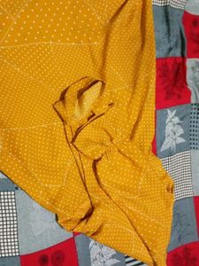 Vintage Mustard Polka Dot Dress