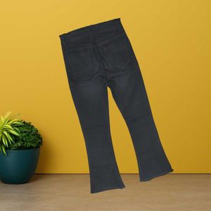 Women black bootcut jeans size 28 (O-67)