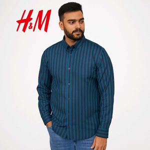 H&M Premium Striped Casual Shirt