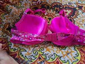 Bra Pink Printed Padded