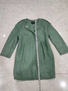 Green Casual Coat