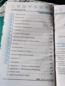 Mathematics Textbook for Class X
