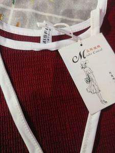 Burgundy Cropped Top