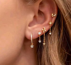 Celestial Charm Multi Piercing Earring Set