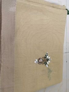 Elegant Lime Yellow Saree