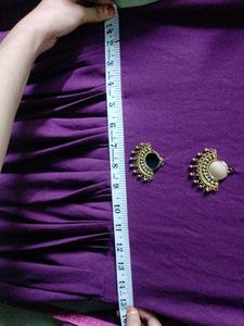 Purple Dress with Mirror Embellishments