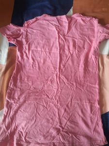 Cold Sleeve Baby Pink T-shirt