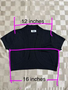 Black Crop Top Style shrug