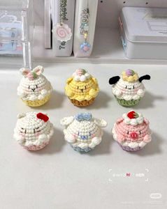 Crochet Sanrio Cupcake Keychain