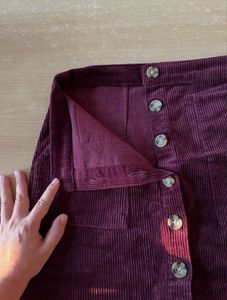 Corduroy Mini Skirt