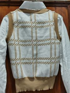 ⋆˚✿˖°Plaid Knit Vest Top⋆˚✿˖°