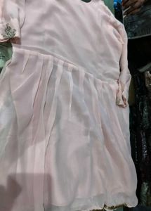 Elegant Pink Embroidered Anarkali Suit