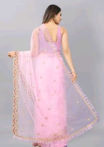 Pink Net Sare