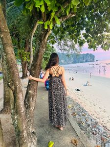 Long Printed Maxi Dress