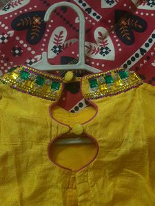 Coin Reduced Haldi Blouse . Used Twice