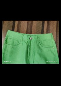 Lime Green Wide Leg Pants
