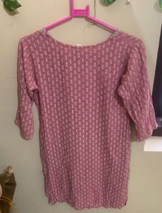 Mauve Tunic with Tie