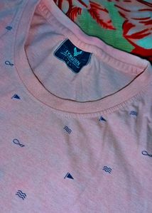Tysburn Patterned Pink Tee