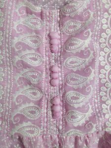 Ethnic Desi Cute Coquette Pink Short Kurti