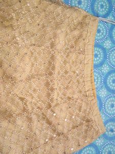 Golden Ethnic Skirt