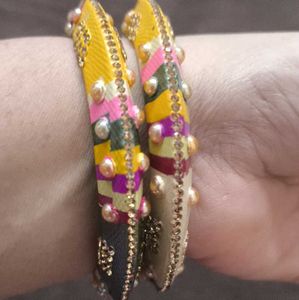 ✨ Traditional लाख के कड़े, रंगों की खूबसूरती के सा