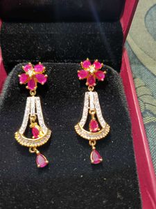 Elegant Floral Drop Earrings