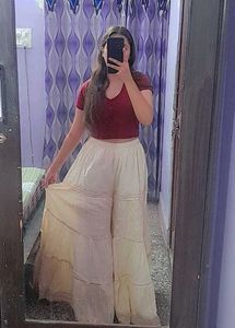 on sale!!! pretty cream sharara