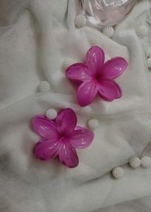 Serraw Pink Colour Flower Clip