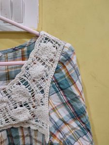 Cute Plaid Korean Tunic Top/Dress