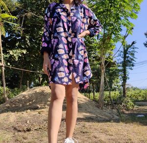 Funky Print Kimono🎀💕💙