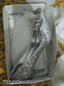 Sparkling Silver Heels