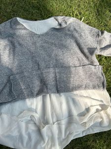 Gray Tunic Top