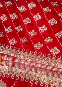 Red Velvet Bridal Lehnga