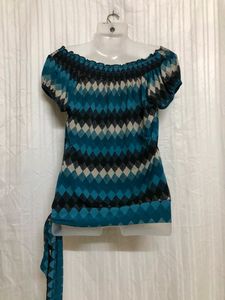 Heart Soul Blue Stylish Top