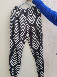 Patterned Casual Trousers