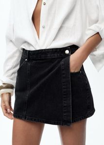 ZARA WRAP DENIM SKORT