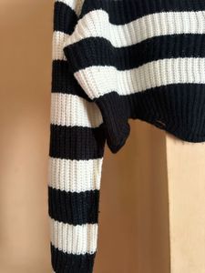 Striped Cropped Sweater