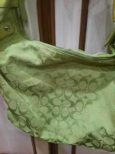 Coach Green Signature Hobo Bag