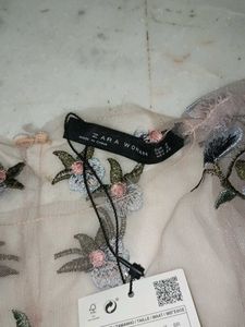 Embroidered Floral Top