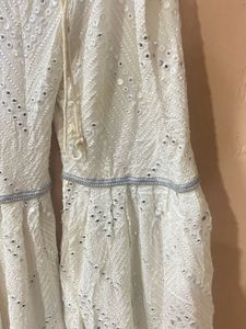 White Embroidered garara