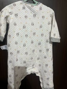 Cute Owl Print Baby Romper