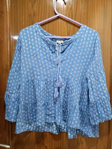 Blue Casual Top