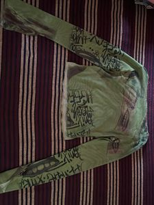 Green Sheer Boat neck Crop Top