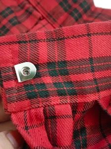 Red Plaid Pleated Skirt, uniform skirt