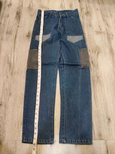 Sc7802 Set Up Cargo Jeans Waist 26