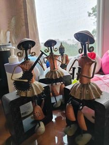 Melodic Trio – Rustic Musical Figurines