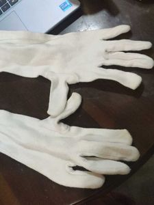 Elegant Long White Gloves