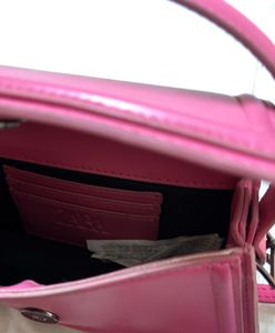 Zara Pink Handbag With Detachable Strap