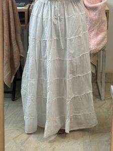 Long White Skirt