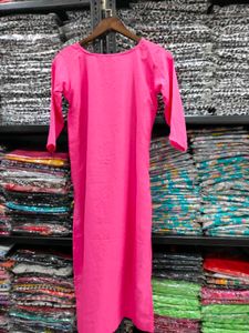 Pink Printed Kurta